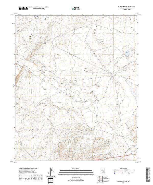 Blackwater Hill topographic map thumbnail
