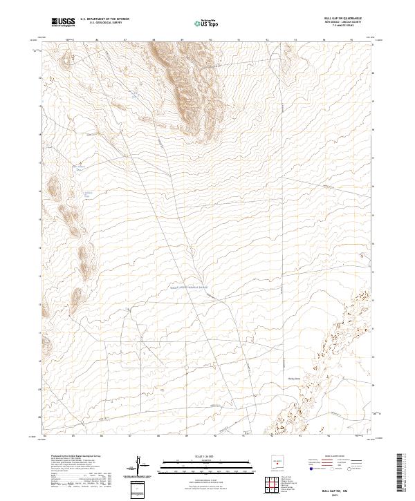 Bull Gap SW topographic map thumbnail