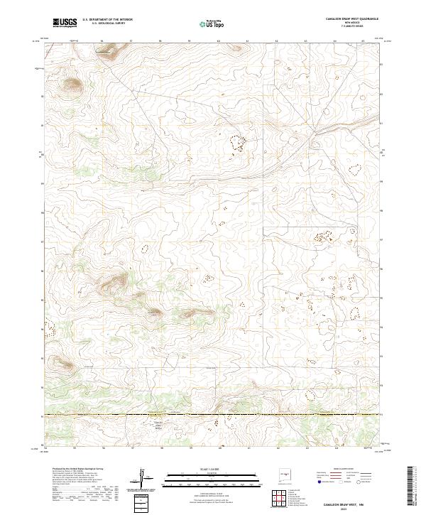 Camaleon Draw West topographic map thumbnail