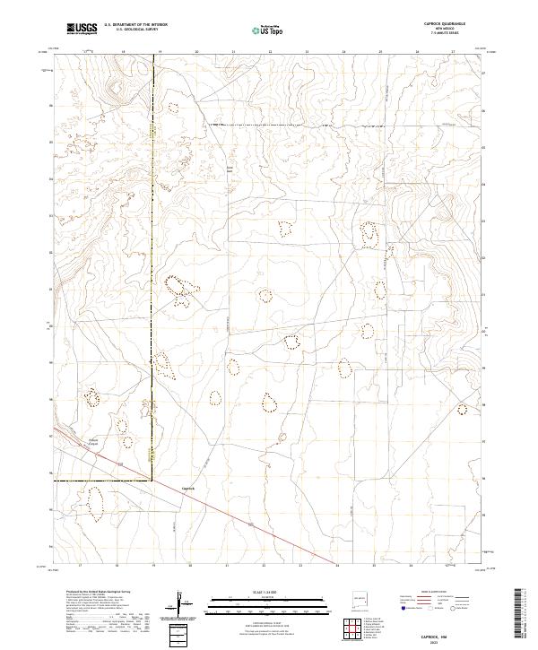 Caprock topographic map thumbnail