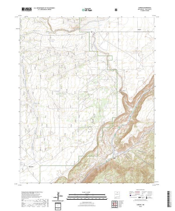 Carson topographic map thumbnail