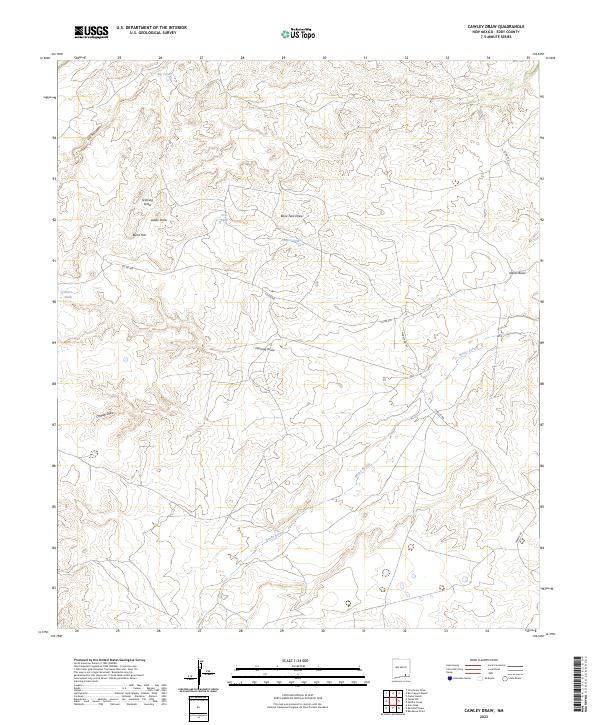Cawley Draw topographic map thumbnail