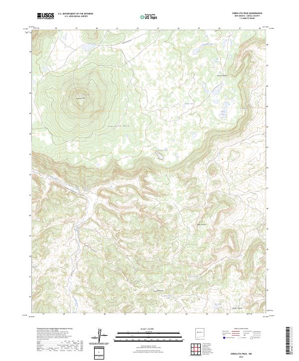 Cebollita Peak topographic map thumbnail
