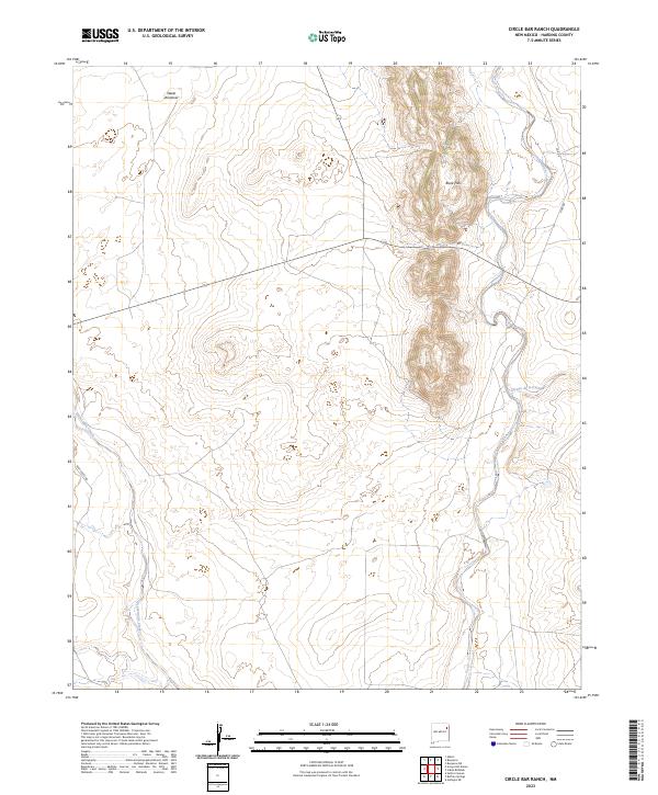 Circle Bar Ranch topographic map thumbnail