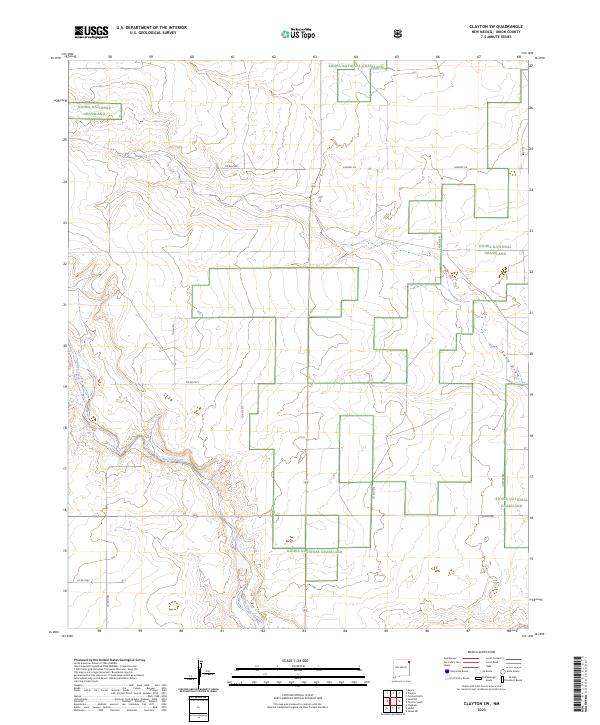 Clayton SW topographic map thumbnail