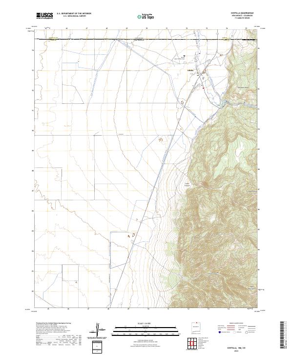 Costilla topographic map thumbnail
