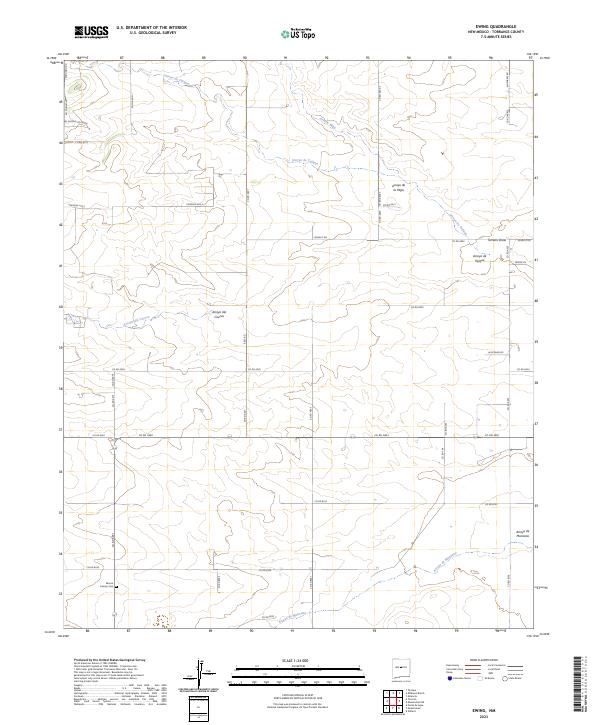 Ewing topographic map thumbnail