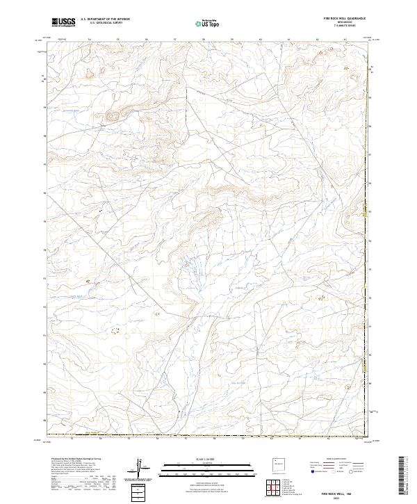 Fire Rock Well topographic map thumbnail
