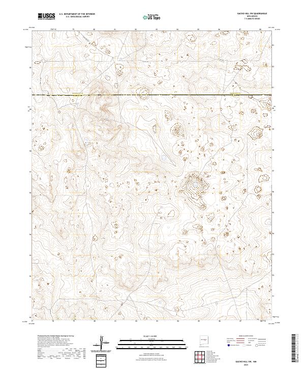 Gacho Hill SW topographic map thumbnail