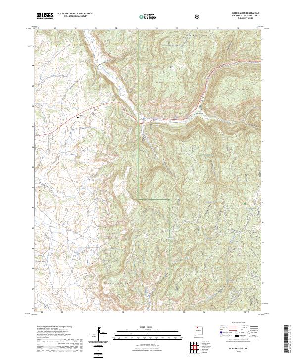 Gobernador topographic map thumbnail