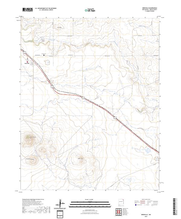 Grenville topographic map thumbnail