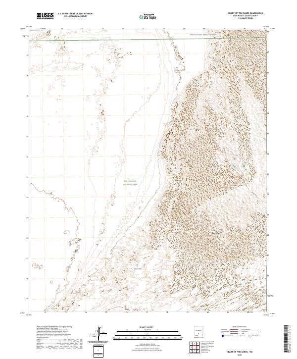 Heart of the Sands topographic map thumbnail