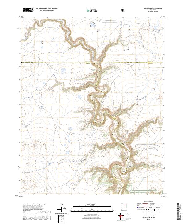 Jaritas Ranch topographic map thumbnail