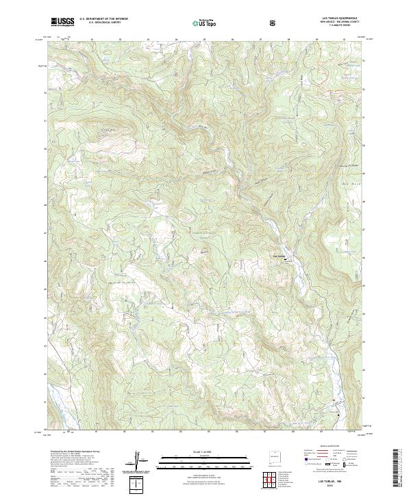 Las Tablas topographic map thumbnail