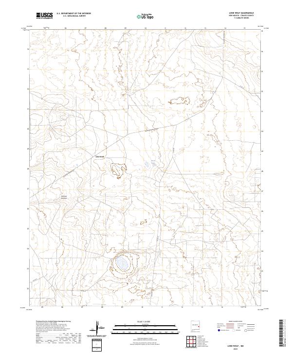 Lone Wolf topographic map thumbnail