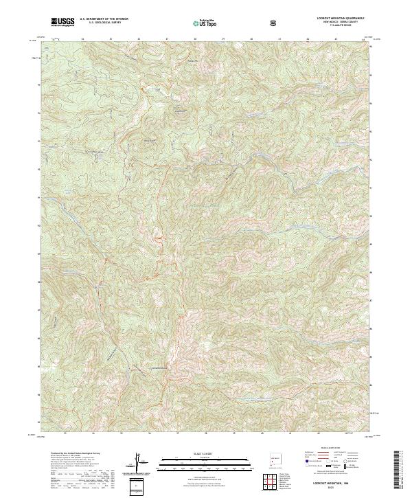 Lookout Mountain topographic map thumbnail