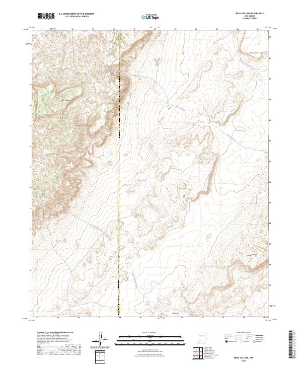 Mesa Gallina topographic map thumbnail