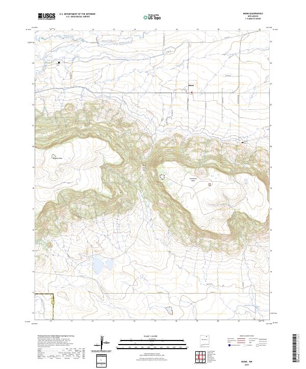 Miami topographic map thumbnail