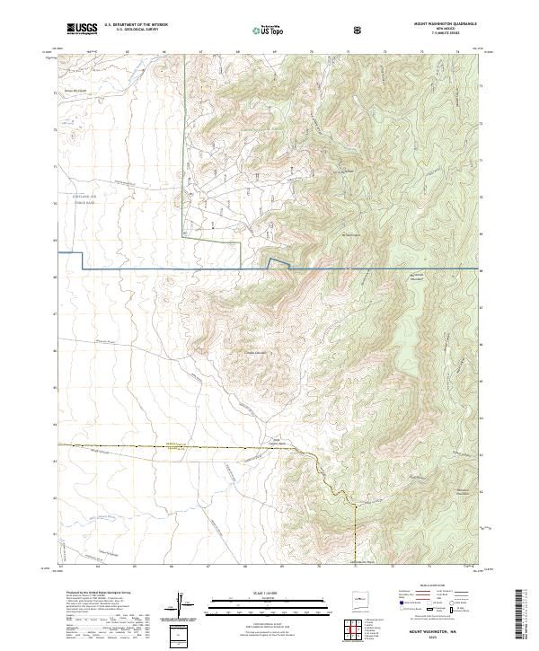Mount Washington topographic map thumbnail
