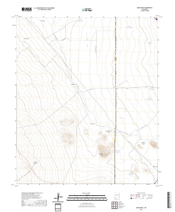 Muir Ranch topographic map thumbnail