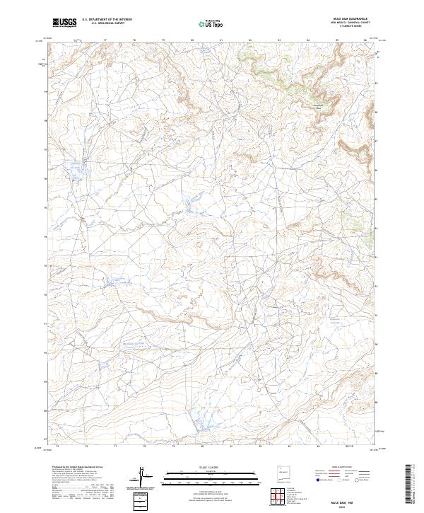 Mule Dam 2023 topographic map thumbnail