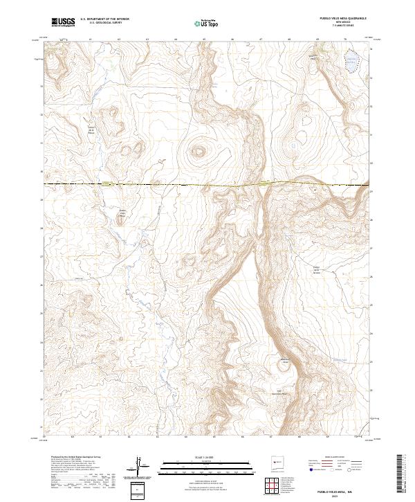 Pueblo Viejo Mesa topographic map thumbnail