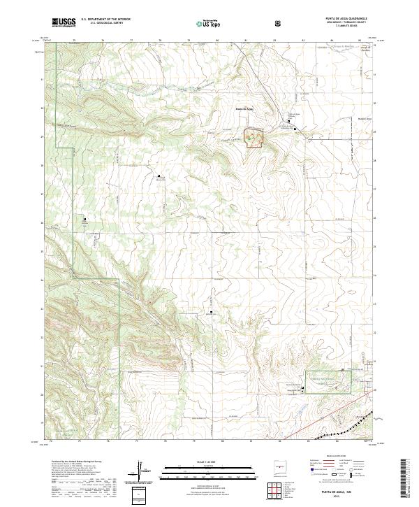 Punta de Agua 2023 topographic map thumbnail