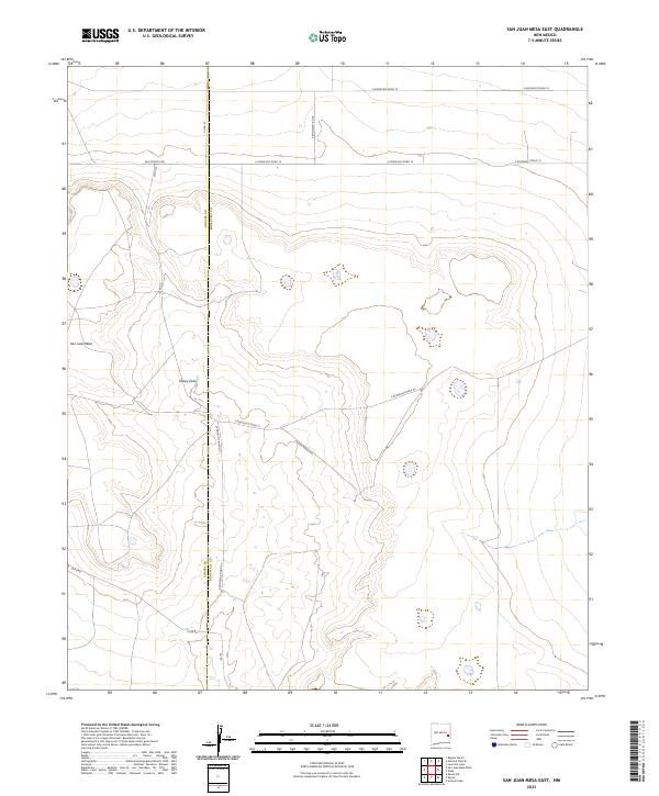 San Juan Mesa East topographic map thumbnail