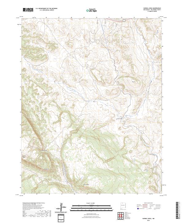 Sawmill Mesa 2023 topographic map thumbnail