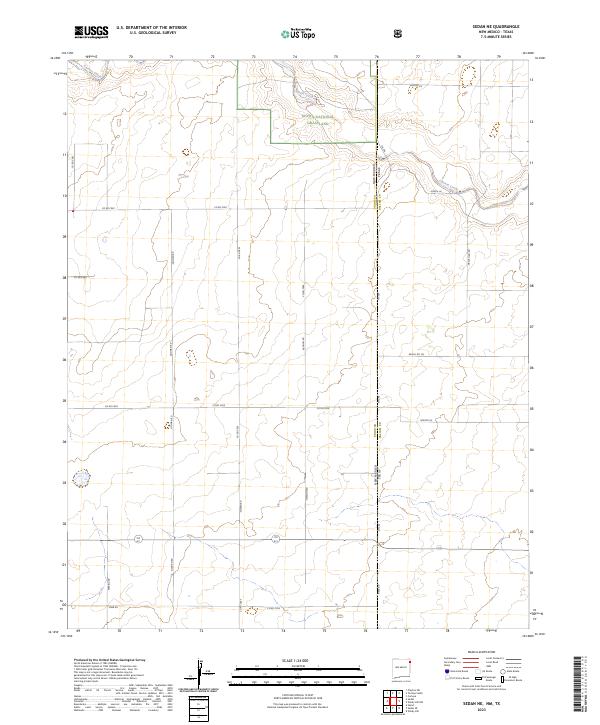 Sedan NE topographic map thumbnail