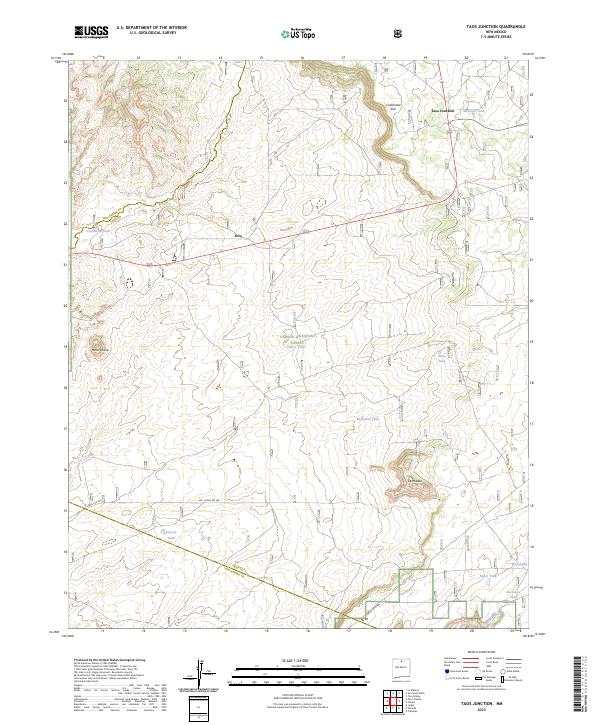 Taos Junction 2023 topographic map thumbnail