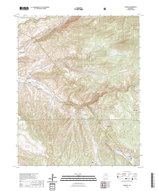 Trampas 2023 topographic map thumbnail