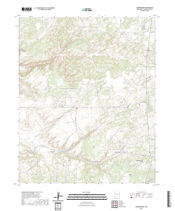 Vanderwagen topographic map thumbnail
