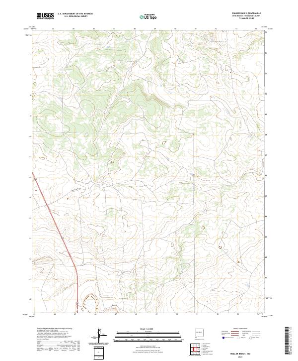 Waller Ranch topographic map thumbnail
