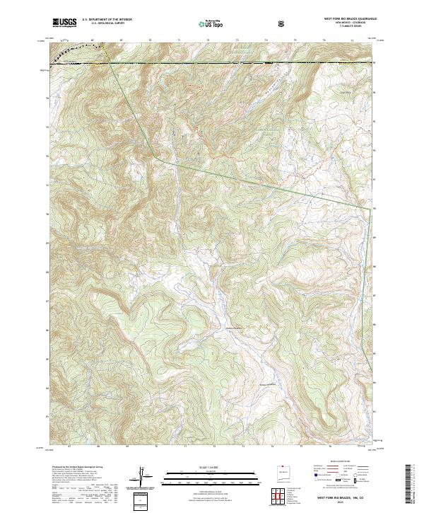 West Fork Rio Brazos topographic map thumbnail