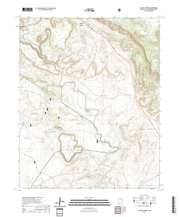 Apache Springs topographic map thumbnail