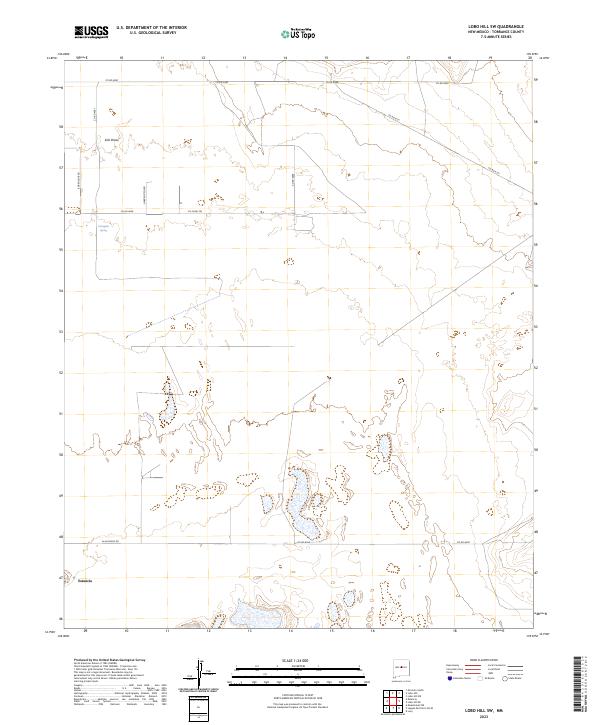 Lobo Hill SW topographic map thumbnail