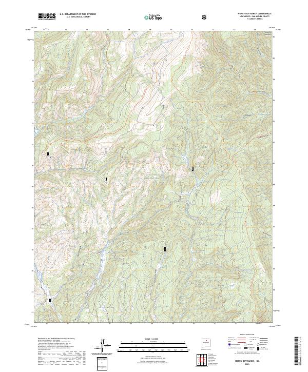 Honey Boy Ranch topographic map thumbnail