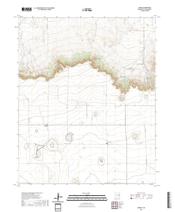 Jordan topographic map thumbnail