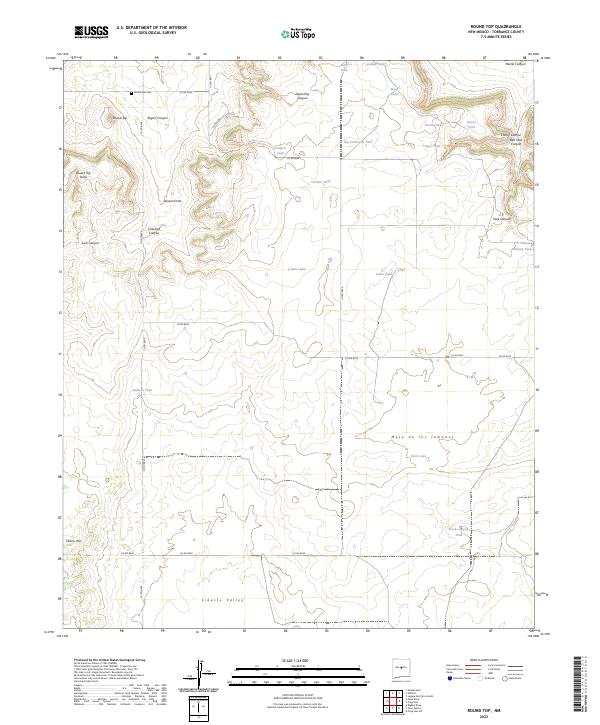 Round Top 2023 topographic map thumbnail