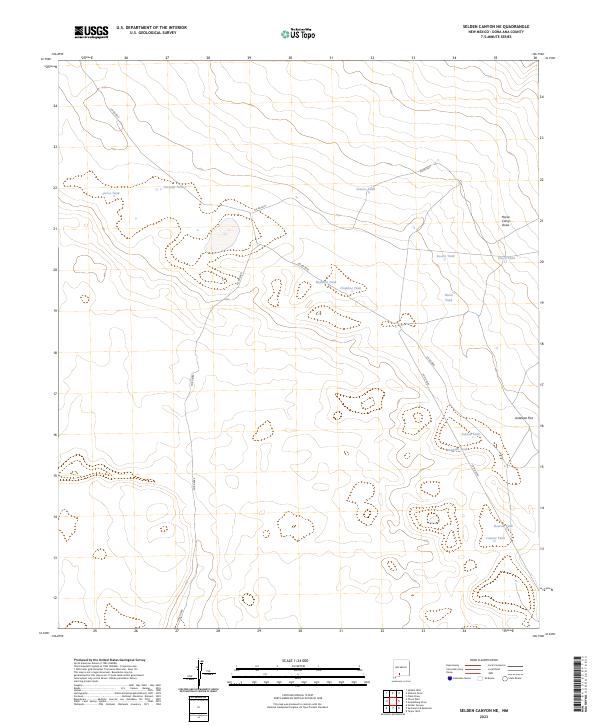 Selden Canyon NE topographic map thumbnail