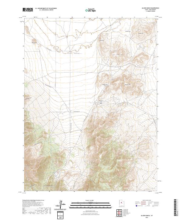 Allens Ranch topographic map thumbnail