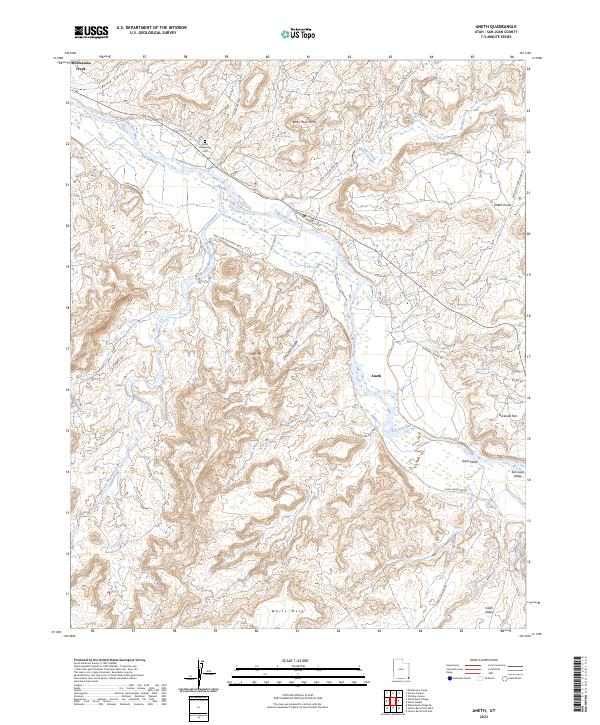 Aneth topographic map thumbnail