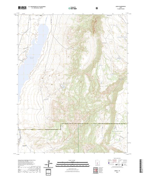 Angle topographic map thumbnail