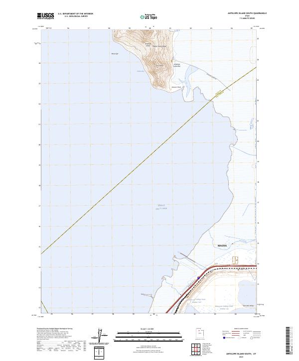 Antelope Island South topographic map thumbnail