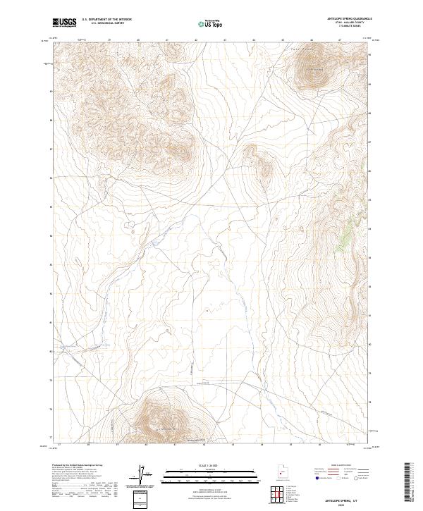 Antelope Spring topographic map thumbnail