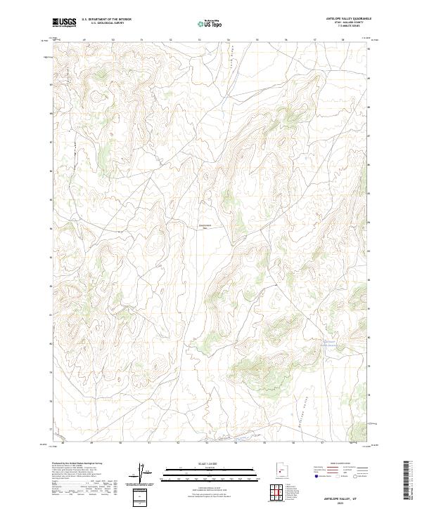 Antelope Valley topographic map thumbnail