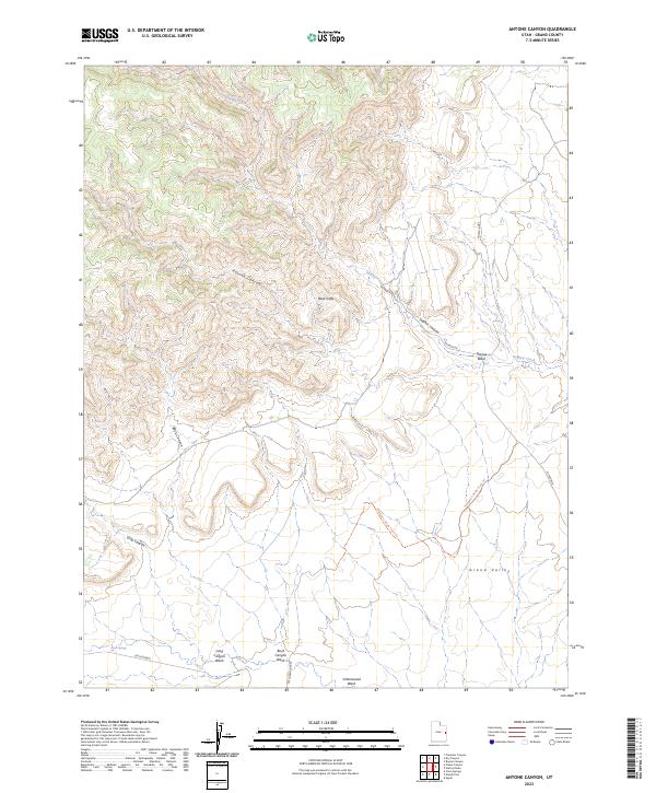 Antone Canyon topographic map thumbnail