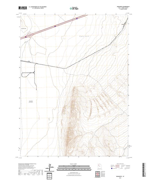 Aragonite topographic map thumbnail