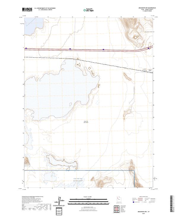 Aragonite NW topographic map thumbnail